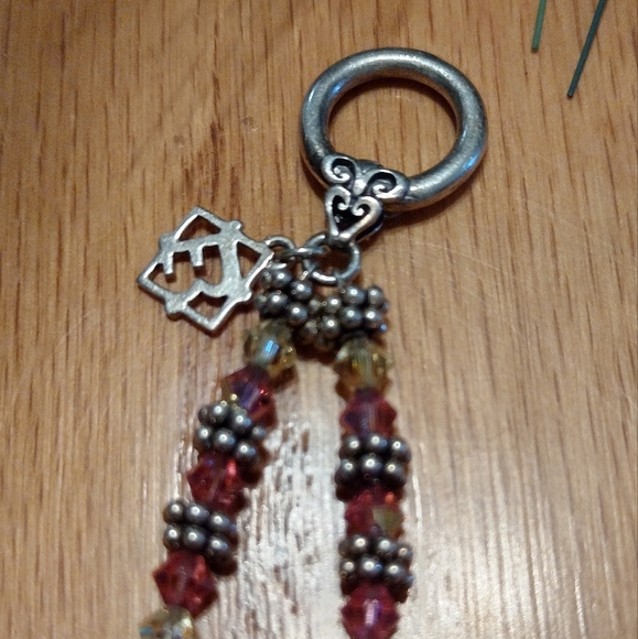 Designer sterling and crystal 2 strand bracelet - Picture 9 of 16